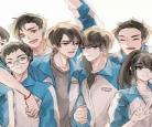 伪装学渣素描图片